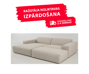 Diivan ROXY (Nurgaga, eraldatav + puf)(Tootja ladu)